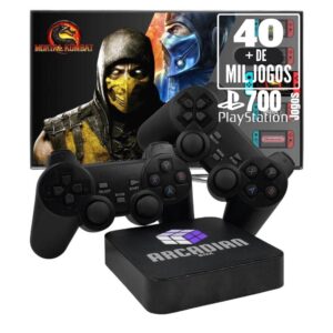 Game Retro 40 Mil jogos 2 Controles com fio 64GB