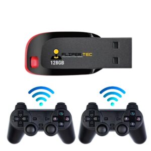 Game Retro Pendrive para PC e Notebook 130 Mil Jogos Retrobat + 2 Controles